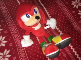 RARE 15” SONIC ADVENTURE Plush KNUCKLES SEGA Sonic Toy 1999 American UFO Japan 2