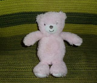 Carters Precious Firsts Pink Teddy Bear Plush Stuffed Animal Lovey Toy 8 "