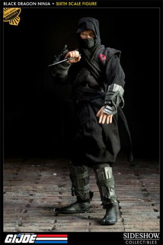 Sideshow Gi Joe Black Dragon Ninja Warrior Exclusive 12 " 1/6 Figure Incomplete
