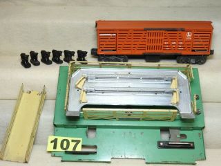 Lionel O Scale 3656 Operating Stock Car & Cattle Pen For Repair