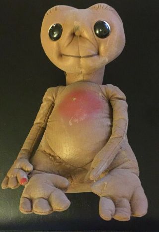1982 Vintage Kamar E.  T.  Doll Pleather Universal City Studio Rare