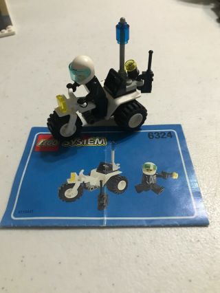 Lego 6324 Highway Patrol Chopper Cop Loose Complete Police Motorcycle 1998