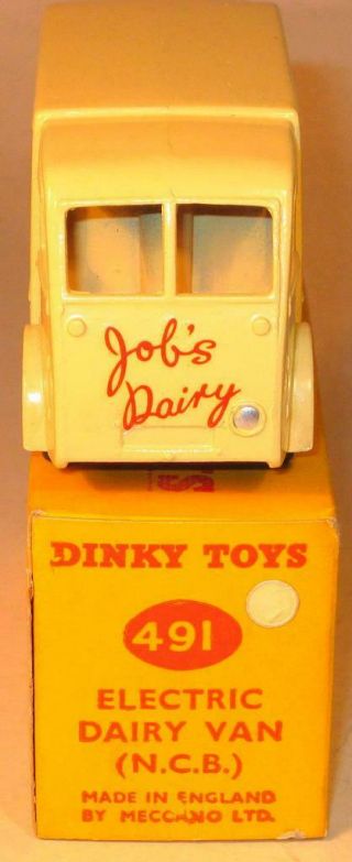 Dinky Toys Rare No 491 Electric Dairy Van " Job 