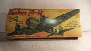 Vintage The Lindberg Junkers Ju - 88 Plastic Model Kit