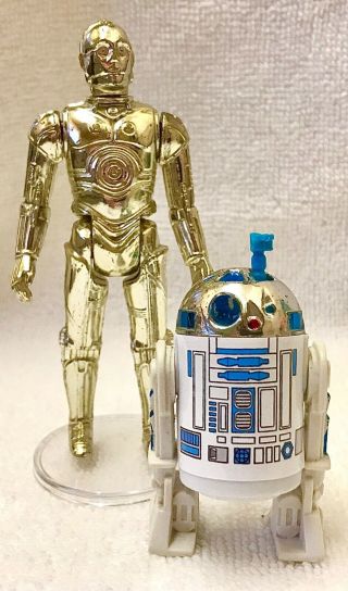 Star Wars Vintage C - 3po & R2 - D2 Action Figure Set.