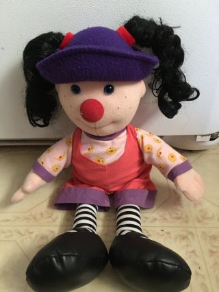 Big Comfy Couch Loonette The Clown,  And Molly Plush Dolls W/ 3 Dvds