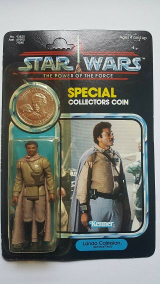 Vintage Star Wars Potf Lando Calrissian General Pilot Last 17 Moc