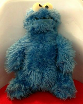 Vintage Cookie Monster Sesame Street Knickerbocker Plush Stuffed Animal 14 "