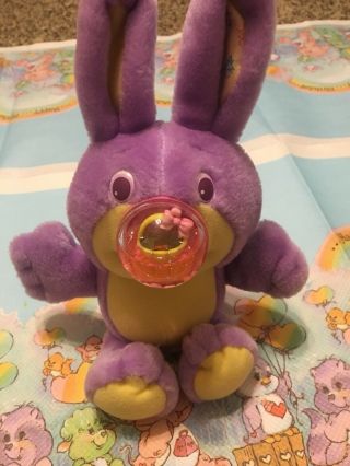 Nosy Bear Tisket Bunny Playskool Vintage Plush Htf