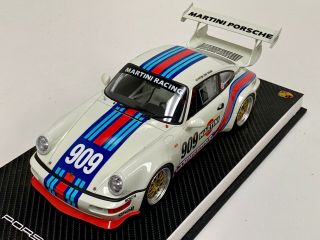 1/18 Gt Spirit Porsche 911 Rsr (964) Martini 909 Gt046 On Leather Base