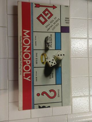 Vintage 1975 Edition Monopoly Board Game No.  9 Parker Brothers Complete