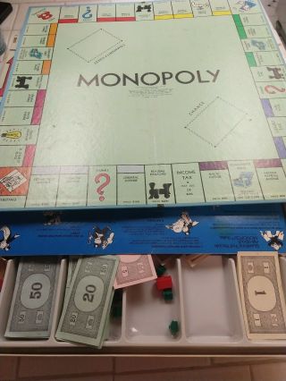 Vintage 1975 edition MONOPOLY BOARD GAME No.  9 Parker Brothers complete 3