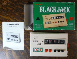 Blackjack Radio Shack Tandy Handheld Electronic Game Vintage 1980s