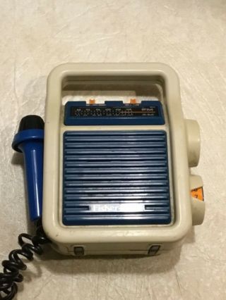 1984 Fisher Price Vintage Am Fm Radio With Microphone Sign Along