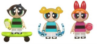 Power Puff Girls Bubbles,  Blossom,  Buttercups Set Figure Mini Play Legos Usa