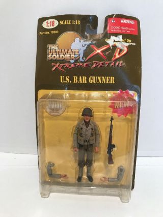 Ultimate Soldier 1:18 U.  S.  Bar Gunner Wwii Action Figure