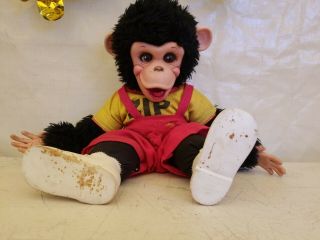 Vintage Rushton Howdy Doody Show Zippy Chimp Zip Monkey Doll Rubber Face