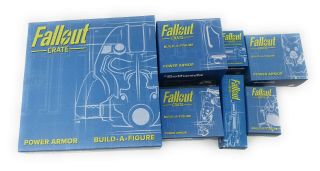 Loot Crate Fallout Power Armor Build - A - Figure Complete Set