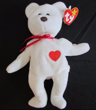 Retired Ty Valentino Beanie Baby With Brown:: Nose/maybe More Errors
