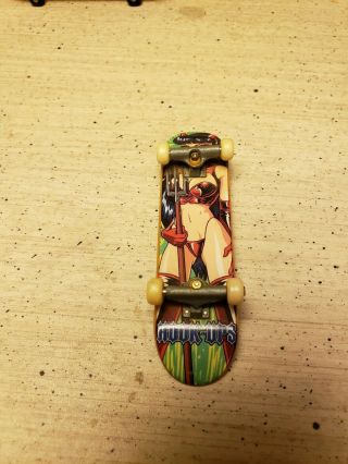 Hook Ups Devil Girl Tech Deck Finger Board 96mm Vintage Rare