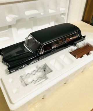Precision Miniature 1966 Cadillac Limousine Hearse Die Cast Car 1/18 Scale
