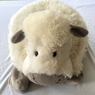 Jellycat Truffles Sheep Lamb Plush Size 28 X 18 Inches Soft Pillow Cushion