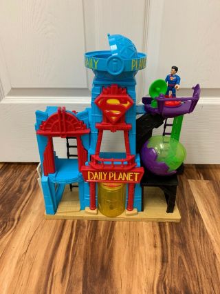 Fisher Price Imaginext Superman Daily Planet Playset Dc Friends Hero Toy