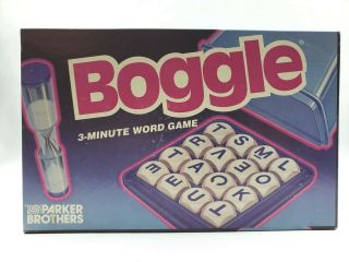 Parker Brothers Boggle 3 - Minute Word Game 1992 Complete Game Instruction