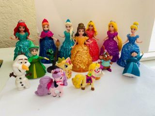 Disney Princess Glitter Glider Aurora,  Rapunzel,  Belle,  Ariel Polly Pocket Doll