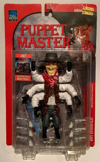 Full Moon Toys Puppet Master Six Shooter Action Figure On Red Card
