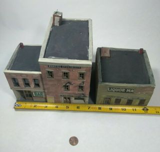 Vintage Ho Scale Train Building Detailed House Factory Model Fire Station