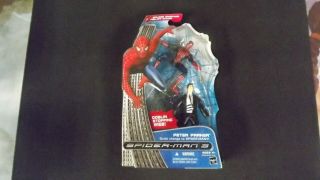 2007 Spider - Man 3 Peter Parker Quick Change Marvel Hasbro Nib