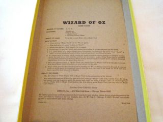 The Wizard of Oz Game,  1974,  Complete 3