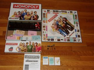 2014 Hasbro Monopoly The Big Bang Theory Edition Complete Cond.