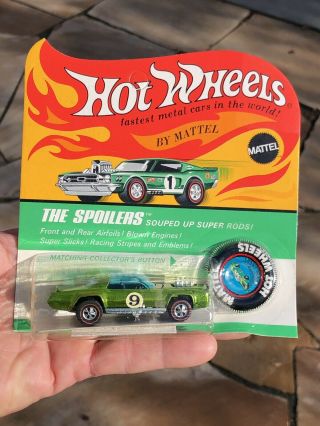 1969 Hot Wheels Redline Sugar Caddy Unpunched Blister Pack L Green 9