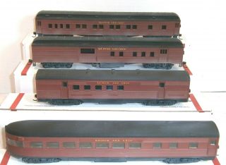 Athearn Ho Scale Set Of 4 Custom Painted Passenger Cars (read) - Exc