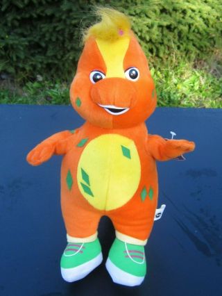 Barney Friend Riff Orange Plush Dinosaur 9 " Lyons 2006 Plastic Eyes With Tag