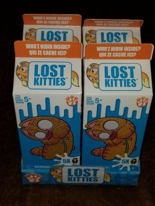 Lost Kitties Blind Box Mini - Figures Multipack Series 1 Display Case,  4 Boxes