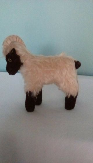 Steiff Vintage Ram Pin In Ear Six Inches Tall X Six Inches G Mohair