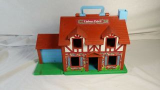 Vtg 1980’s Fisher - Price Little People Tudor House 952….  Pre - Owned