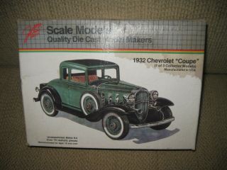 Vintage Hubley/scale Models 1/20 Scale Diecast 1932 Chevy Coupe Kit,  C1987: Mib