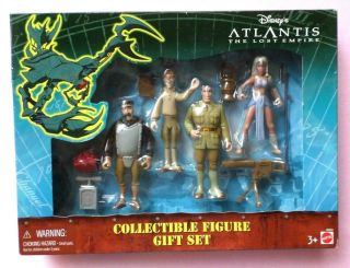 Disney Atlantis The Lost Empire Collectible Figure Gift Set Box