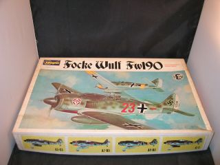 Hasegawa Focke Wulf Fw - 190 1:32 Scale Kit Js060:400 Open Box Bagged Parts