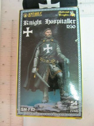 54mm - 1/32 - Andrea Miniatures - Knight Hospitaller 1250