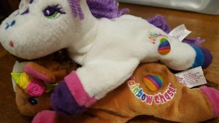 Lisa Frank Beanies Lollipop And Rainbowchaser Horses,  1998,  Never Played With