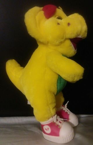 Vintage 1994 Bj The Dinosaur From Barney And Friends Yellow Plush Stuffed Animal