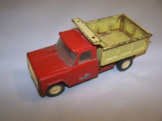 Vintage Structo Dump Truck 141 Pressed Steel Red / Yellow