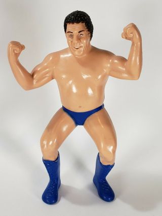 Andre The Giant Short Hair Blue Trunks 1988 Ljn Wwf Wrestling Figure Titan