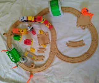Fisher Price Flip Track Train Set Vehicles and Accessories 1994 2