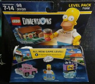 Lego Dimensions - The Simpsons Homer 71202 Level 3 In1 Pack